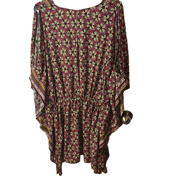 la vie en rose swim, geometric viscose kaftan size L/XL - Picture 6 of 8